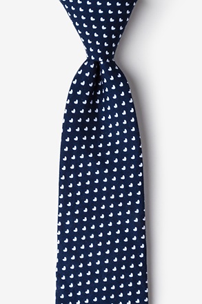 Bandon Navy Blue Extra Long Tie