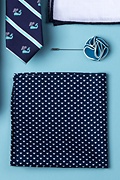 Bandon Navy Blue Pocket Square Photo (1)