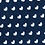 Navy Blue Cotton Bandon Self-Tie Bow Tie