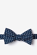 Bandon Navy Blue Self-Tie Bow Tie Photo (0)