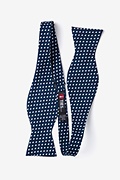 Bandon Navy Blue Self-Tie Bow Tie Photo (1)