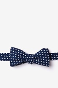 Bandon Navy Blue Skinny Bow Tie Photo (0)