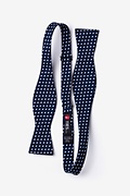 Bandon Navy Blue Skinny Bow Tie Photo (1)