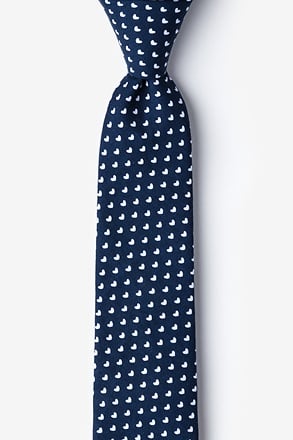 Bandon Navy Blue Skinny Tie