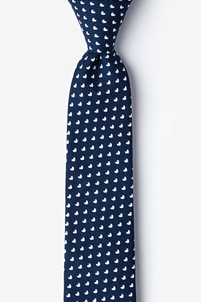 _Bandon Navy Blue Skinny Tie_