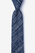 Bates Navy Blue Skinny Tie Photo (0)