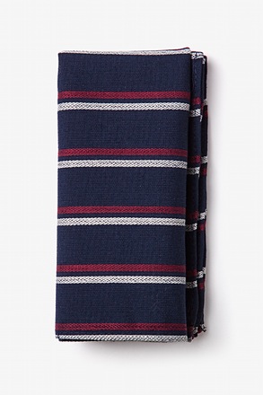 Beasley Navy Blue Pocket Square