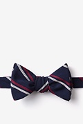 Beasley Navy Blue Self-Tie Bow Tie Photo (0)
