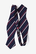 Beasley Self-Tie Navy Blue Diamond Tip Bow Tie Photo (1)