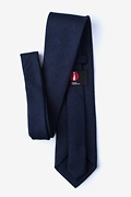 Beau Navy Blue Extra Long Tie Photo (1)