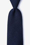 Beau Navy Blue Extra Long Tie Photo (0)