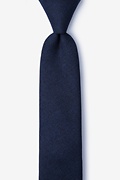 Beau Navy Blue Skinny Tie Photo (0)