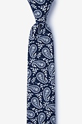 Biff Navy Blue Skinny Tie Photo (0)