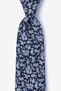 Blaze Navy Blue Extra Long Tie Photo (0)