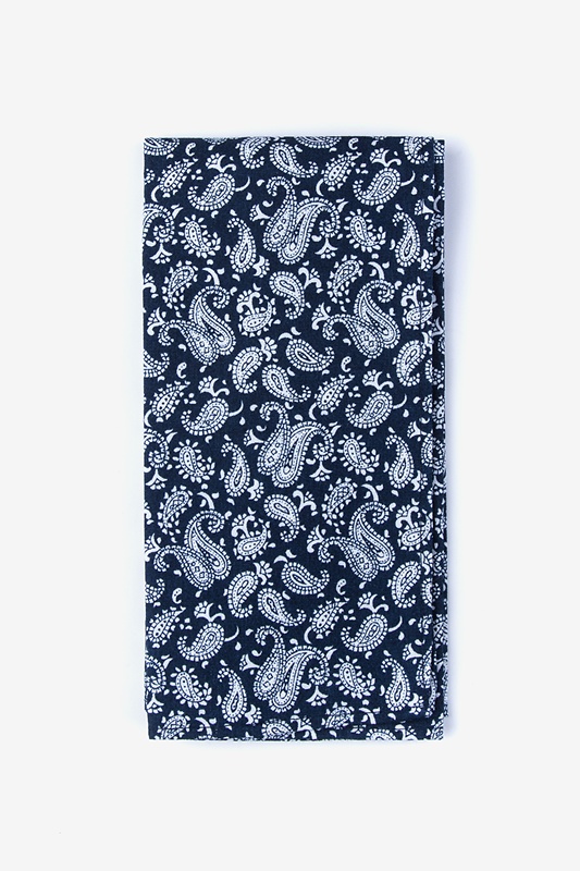 Navy Blue Cotton Pocket Square