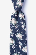 Brooklyn Navy Blue Extra Long Tie Photo (0)