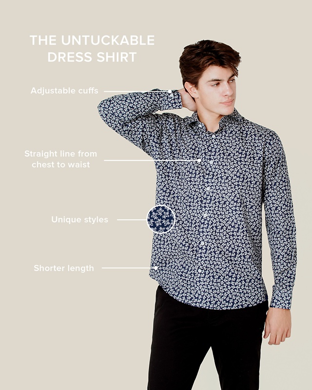 Navy Blue Cotton Brooks Floral | Alynn