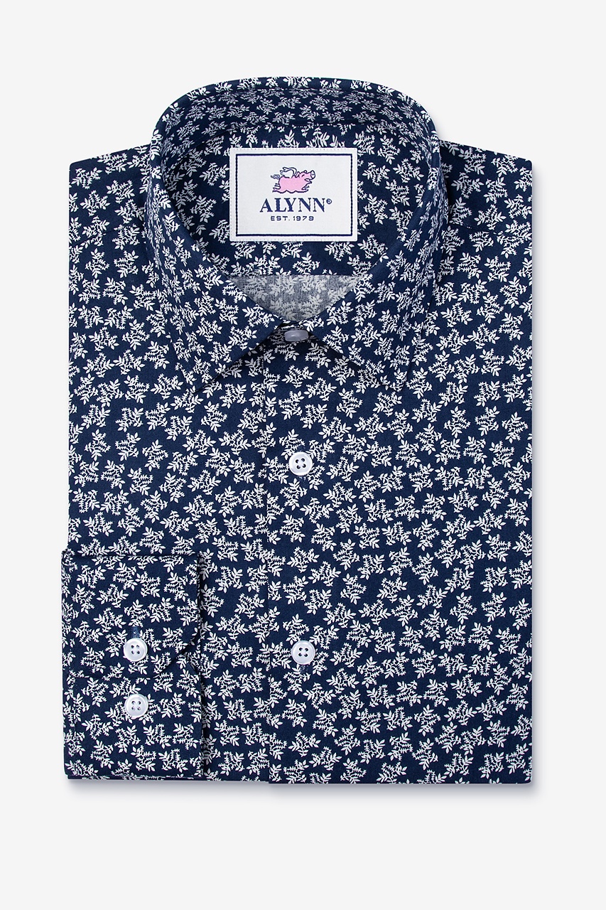 Dark Blue Cotton Formal Shirt