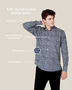 Brooks Floral Navy Blue Casual Shirt Photo (3)