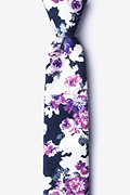 Carlisle Navy Blue Skinny Tie Photo (0)