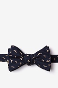 Carlsbad Navy Blue Self-Tie Bow Tie Photo (0)