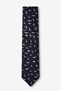 Carlsbad Navy Blue Skinny Tie Photo (1)