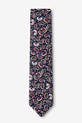 Cedar Hill Navy Blue Skinny Tie Photo (1)