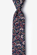 Cedar Hill Navy Blue Skinny Tie Photo (0)