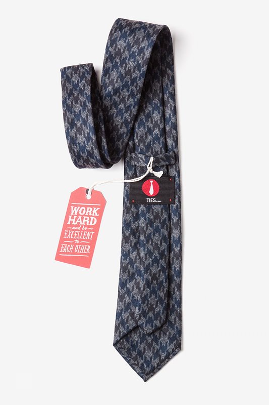 Navy Blue Cotton Chandler Tie