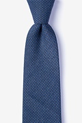 Chester Navy Blue Extra Long Tie Photo (0)