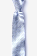 Cheviot Navy Blue Skinny Tie Photo (0)