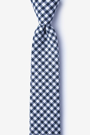 _Clayton Navy Blue Skinny Tie_