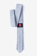 Clyde Navy Blue Skinny Tie Photo (1)