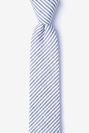 _Clyde Navy Blue Skinny Tie_