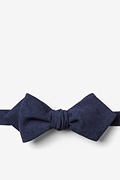 Denver Navy Blue Diamond Tip Bow Tie Photo (0)