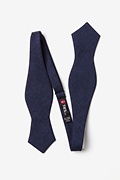 Denver Navy Blue Diamond Tip Bow Tie Photo (1)