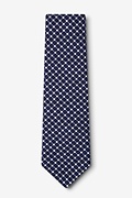 descanso Navy Blue Extra Long Tie Photo (1)