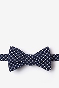 Descanso Navy Blue Self-Tie Bow Tie Photo (0)