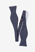 Descanso Navy Blue Self-Tie Bow Tie Photo (1)