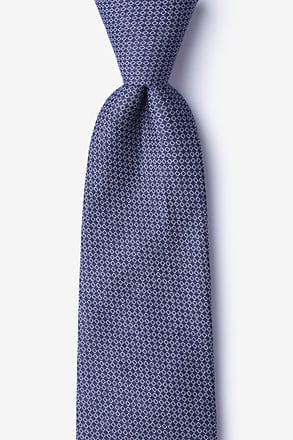 _Dudley Navy Blue Extra Long Tie_