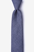 Dudley Navy Blue Skinny Tie Photo (0)