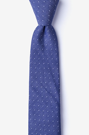 _Echo Navy Blue Skinny Tie_