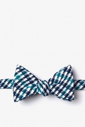 _Encinitas Navy Blue Self-Tie Bow Tie_