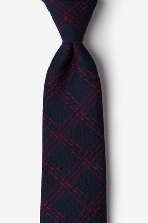 _Escondido Navy Blue Extra Long Tie_