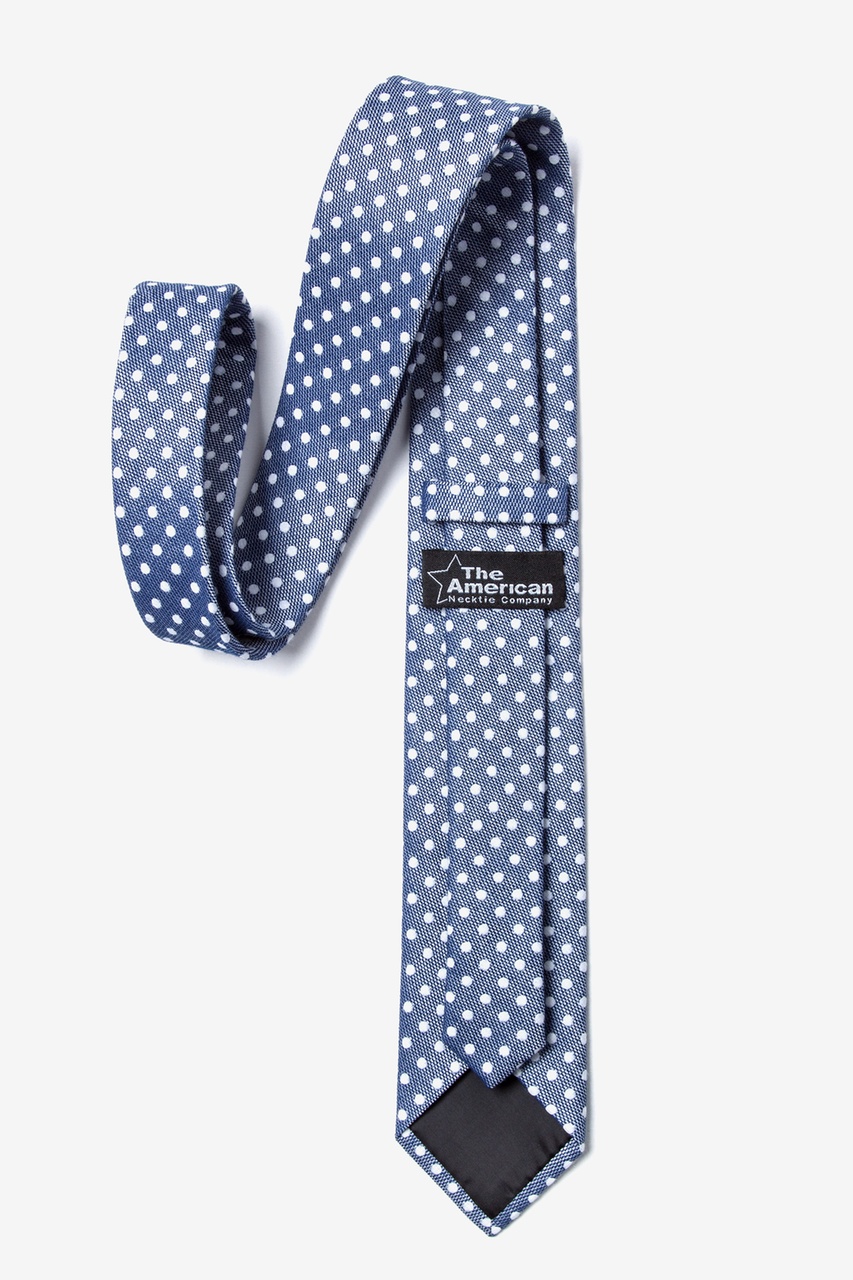 Navy Blue Cotton Fairfield Skinny Tie | Ties.com