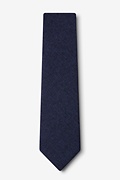 Galveston Navy Blue Extra Long Tie Photo (1)