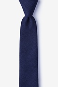 Galveston Navy Blue Skinny Tie Photo (0)