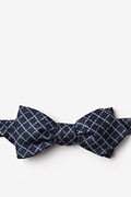 Glendale Navy Blue Diamond Tip Bow Tie Photo (0)