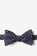 Glendale Navy Blue Self-Tie Bow Tie Photo (0)