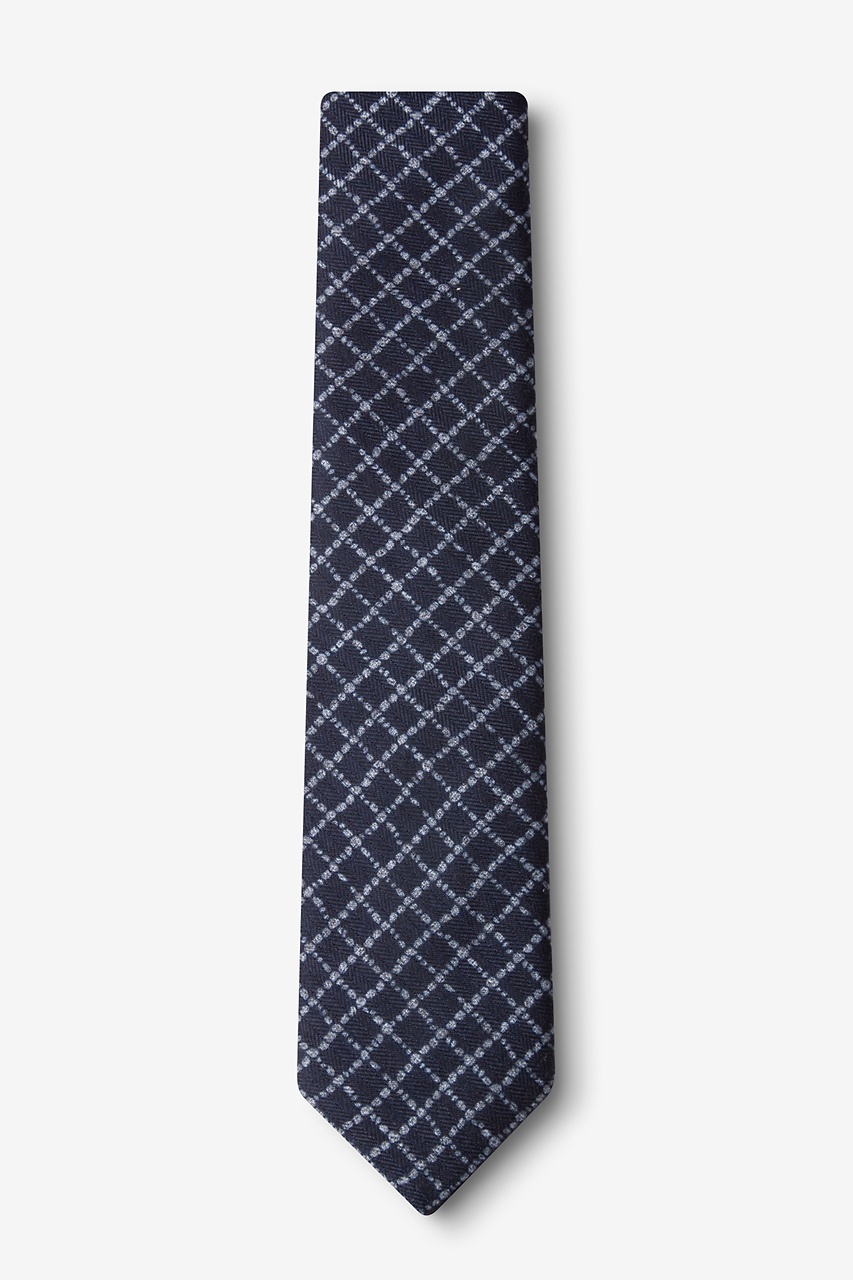 Glendale Navy Blue Skinny Tie Photo (1)